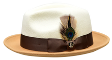Load image into Gallery viewer, The Ritz Two Tone Felt Dress Hat by Bruno Capelo