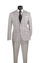 Load image into Gallery viewer, Vinci Slim Fit Single Breast Two Button Peak Lapel Suit