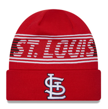 Load image into Gallery viewer, St. Louis Cardinals New Era Knit Red Beanie