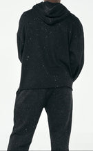Load image into Gallery viewer, Acid Washed French Terry "Saint" Graphic Sparkled Rhinestone Pullover Hoody &amp; Matching Fleece Pants Set # F25124