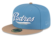 Load image into Gallery viewer, San Diego Padres Blue &amp; Tan New Era 59Fifty Fitted Cap