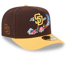 Load image into Gallery viewer, San Diego Padres New Era 59Fifty A Frame Curved Bill Cartoon 5950 Fitted Cap