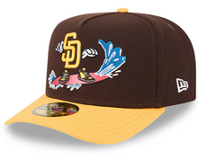 Load image into Gallery viewer, San Diego Padres New Era 59Fifty A Frame Curved Bill Cartoon 5950 Fitted Cap