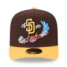 Load image into Gallery viewer, San Diego Padres New Era 59Fifty A Frame Curved Bill Cartoon 5950 Fitted Cap