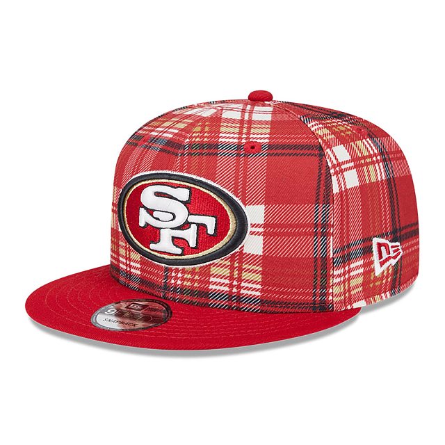 San Francisco 49ers New Era 9Fifty 950 Snapback Statement Sideline Plaid Niners Cap