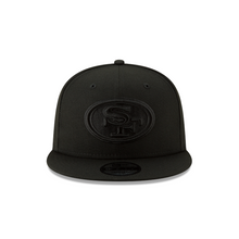 Load image into Gallery viewer, San Francisco 49ers New Era 9Fifty 950 Snapback Black on Black Cap