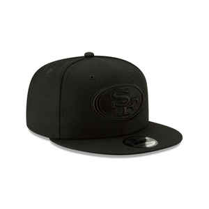 San Francisco 49ers New Era 9Fifty 950 Snapback Black on Black Cap