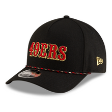 Load image into Gallery viewer, San Francisco 49ers New Era 9Forty 940 Rivalry Black Red &amp; Gold Adjustable Fit Curved Bill Hat