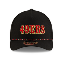 Load image into Gallery viewer, San Francisco 49ers New Era 9Forty 940 Rivalry Black Red &amp; Gold Adjustable Fit Curved Bill Hat