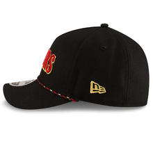Load image into Gallery viewer, San Francisco 49ers New Era 9Forty 940 Rivalry Black Red &amp; Gold Adjustable Fit Curved Bill Hat