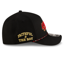 Load image into Gallery viewer, San Francisco 49ers New Era 9Forty 940 Rivalry Black Red &amp; Gold Adjustable Fit Curved Bill Hat