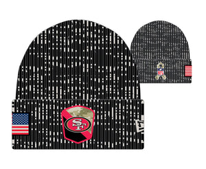 San Francisco 49ers 2023 Salute to Service Cuffed Knit New Era Beanie Hat