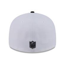 Load image into Gallery viewer, San Francisco 49ers 59Fifty White &amp; Black Pre-Curved Bill 5950 New Era Fitted Cap