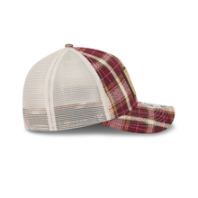 Load image into Gallery viewer, San Francisco 49ers Plaid New Era 9Forty 940 Adjustable Fit Curved Bill Trucker Hat