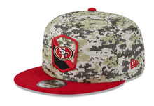 Load image into Gallery viewer, San Francisco 49ers New Era 9Fifty 950 Snapback Salute to Service Niners Cap