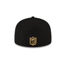 Load image into Gallery viewer, Seattle Seahawks New Era Black Gold Metallic 59Fifty Fitted Cap