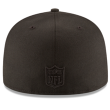 Load image into Gallery viewer, Seattle Seahawks New Era 59Fifty Triple Jet Black 5950 Fitted Hat