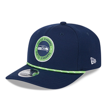Load image into Gallery viewer, Seattle Seahawks New Era 9Seventy 970 Stretch Snap Snapback Curved Bill Cap