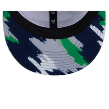 Load image into Gallery viewer, Seattle Seahawks New Era 9Fifty 950 Paint Splatter Snapback Hat