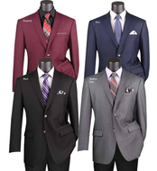 Regular Fit Sport Coat in Burgundy, Navy, Black & Medium Gray in sizes 38 to 56