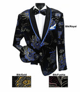 Single Breasted One Button Blazer with Matching Bowtie # 9640
