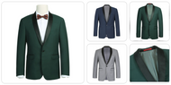 Single Breasted Slim Fit Shawl Collar Tuxedo # 201-9 201-19 202-2
