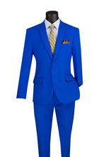 Load image into Gallery viewer, Slim Fit Single-Breasted Suit Lucci in Black, White &amp; Royal Colors