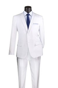 Slim Fit Single-Breasted Suit Lucci in Black, White & Royal Colors