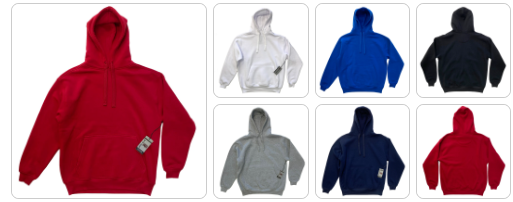 Solid Color Fleece Pullover Hoodie - Available in Multiple Colors
