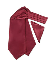 Load image into Gallery viewer, Solid Microfiber Ascot &amp; Pocket Square