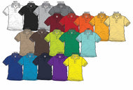 Solid Color Short Sleeve Polo Knit Pullover Shirt in 19 Colors # 11301