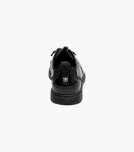 Load image into Gallery viewer, Spyre Plain Toe Black Patent Elastic No-tie Laces easy slip-on, slip-off Stacy Adams Shoe