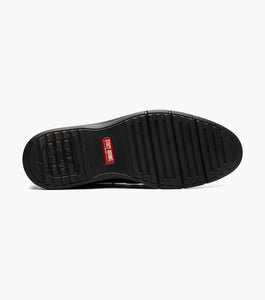 Spyre Plain Toe Black Patent Elastic No-tie Laces easy slip-on, slip-off Stacy Adams Shoe