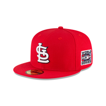 Load image into Gallery viewer, St. Louis Cardinals New Era 59Fifty 5950 Wool Red Fitted Hat with World Series Side Patch