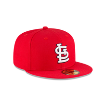 Load image into Gallery viewer, St. Louis Cardinals New Era 59Fifty 5950 Wool Red Fitted Hat with World Series Side Patch
