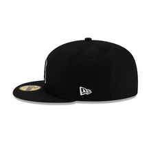 Load image into Gallery viewer, St. Louis Cardinals New Era 59Fifty 5950 Black on Black with White Outline on Logo Fitted Cap