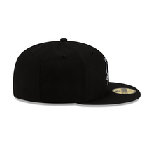 Load image into Gallery viewer, St. Louis Cardinals New Era 59Fifty 5950 Black on Black with White Outline on Logo Fitted Cap