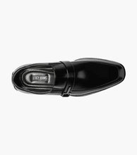 Load image into Gallery viewer, Stacy Adams Abram Moc Toe Slip On Black Dress Shoe