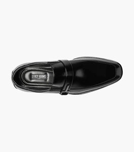 Stacy Adams Abram Moc Toe Slip On Black Dress Shoe