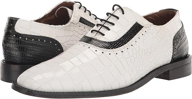 Stacy Adams Shoes Riccardi Plain Toe Oxford Black w/White Size 10 Stacy Adams Shoes Riccardi Plain Toe Oxford Black w/White Size 10