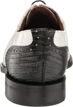 Load image into Gallery viewer, Stacy Adams Riccardi Black &amp; White Leather Oxford Lace Up Dress Shoe # 25575