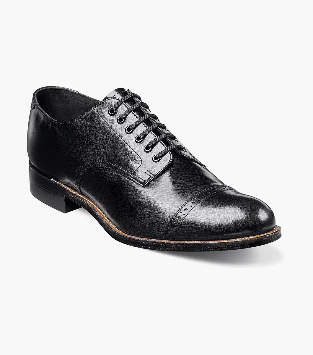 Stacy Adams Men's Madison Cap Toe Oxford, Black / 13