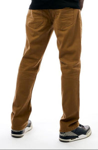 Straight Fit Stretch 3D Whisker Finish Washed Twill Jeans