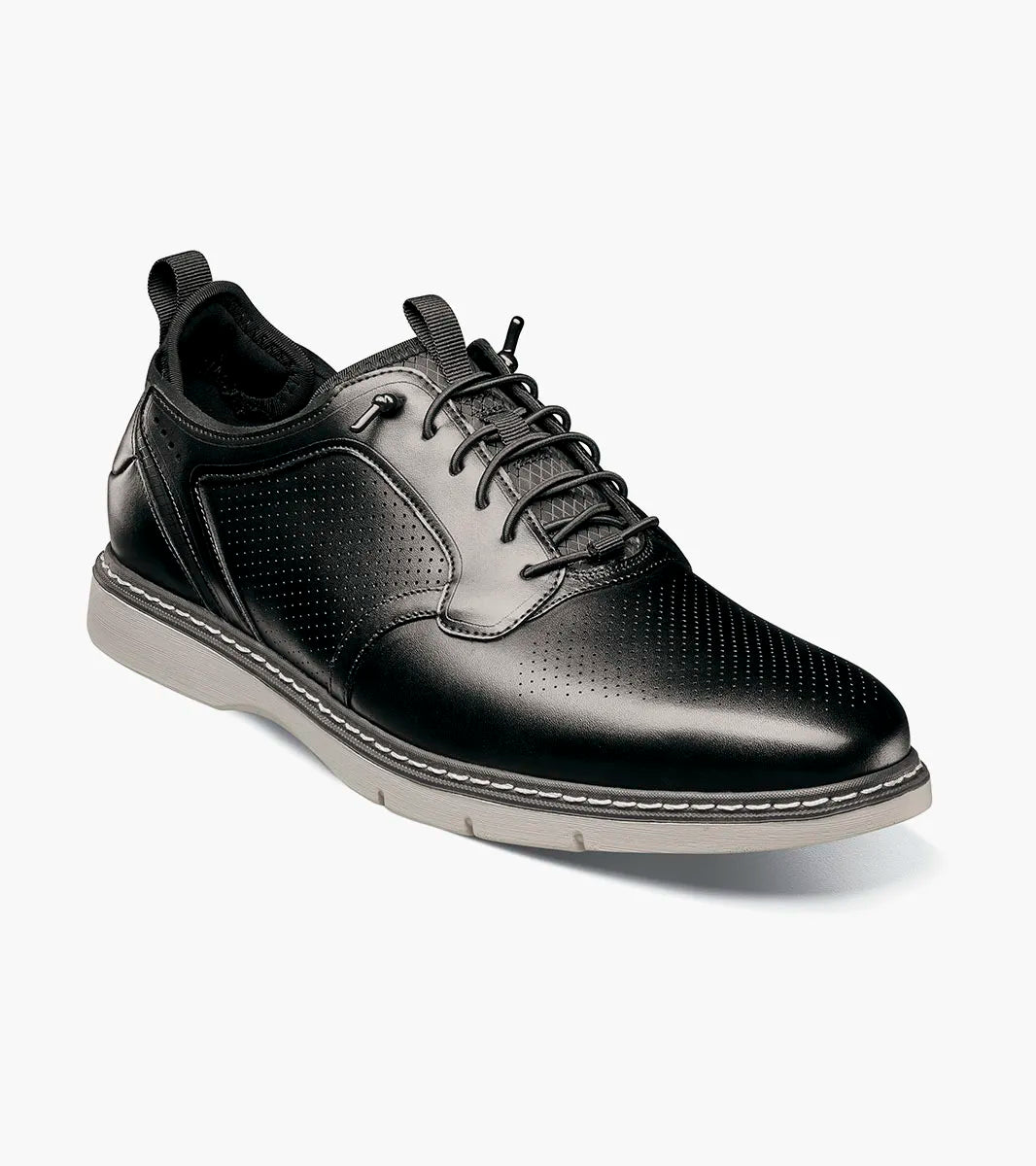 Sync Plain Toe No-Tie Elastic Lace Stacy Adams Easy-on, Easy-off Shoe in Wide E Widths  #25662