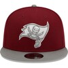 Load image into Gallery viewer, Tampa Bay Buccaneers New Era 9Fifty Color Block 2 Tone Cardinal Gray 950 Snapback hat