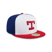 Load image into Gallery viewer, Texas Rangers New Era Red White Blue 59Fifty 5950 Fitted Cap