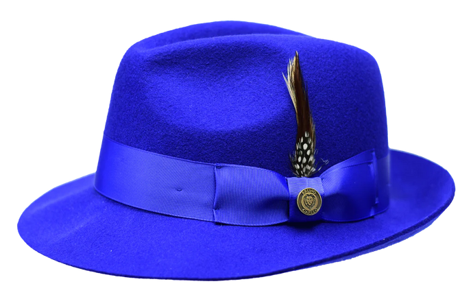The Marco Wool Felt Fedora Snap Brim Hat by Bruno Capelo (Copy)