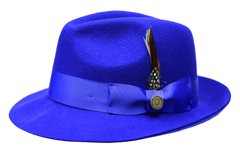 The Marco Wool Felt Fedora Snap Brim Hat by Bruno Capelo (Copy)