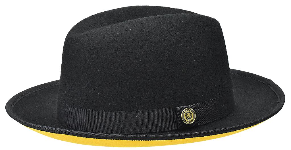 The Princeton Wool Felt Fedora Snap Brim Hat by Bruno Capelo