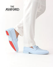 Load image into Gallery viewer, Classy &amp; Elegant Smoker Moc Toe Faux Tumbled Leather Slip-on Dress Shoe from The Ashford Collection # Ash4